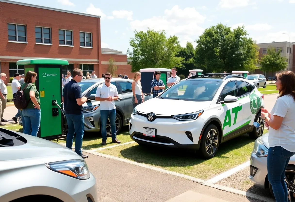 Showcase of alternative fuel vehicles at the Georgia Clean Energy Roadshow