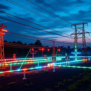 Modern electric grid infrastructure with advanced technologies