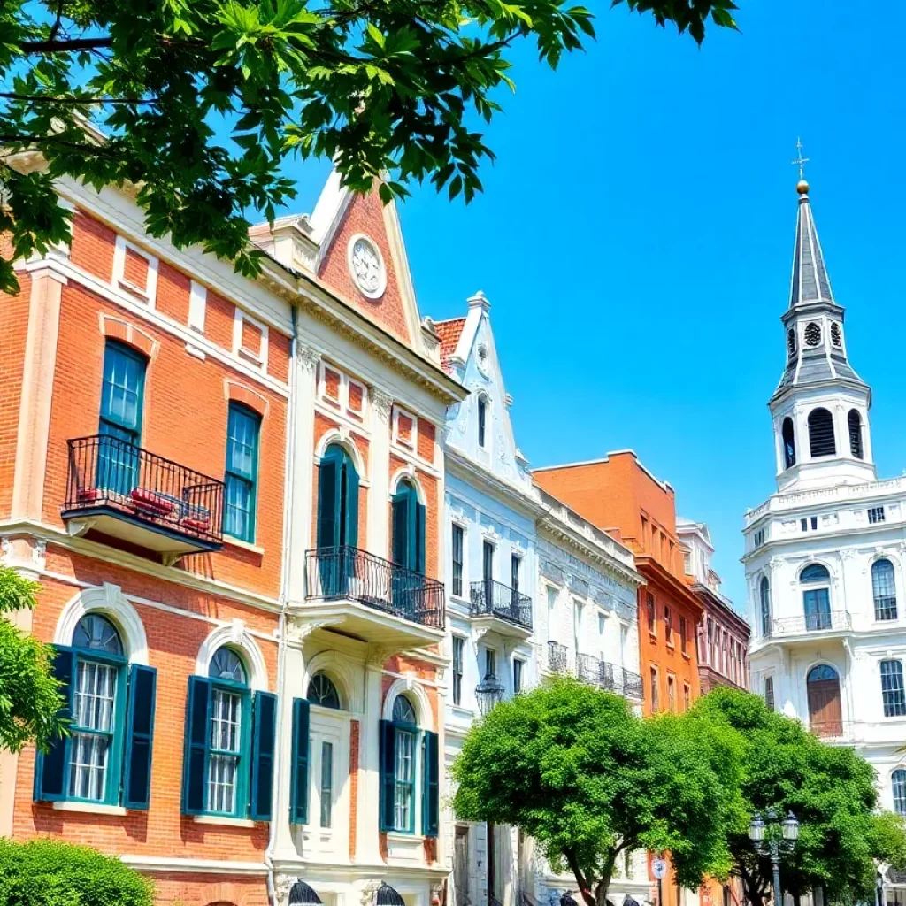 View of Savannah's historic district showcasing preservation efforts.