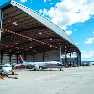 Construction of new hangar at Richard B. Russell Regional Airport