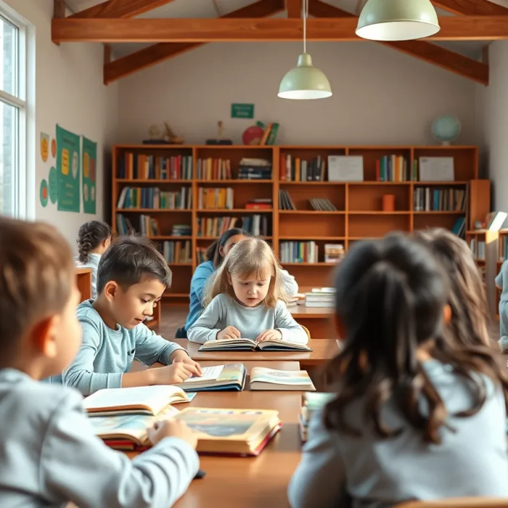 An inspiring educational environment representing community learning and engagement.