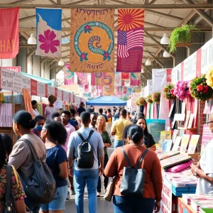 Diverse Black-owned businesses showcased at a community expo in Macon, Georgia.