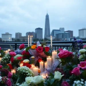 Memorial scene honoring Cliff McCurry in Savannah