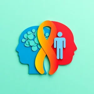 Visual representation promoting mental health parity in healthcare.