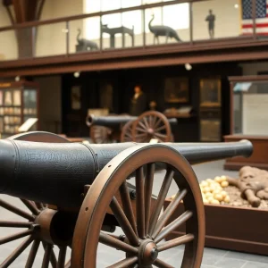 Exhibition of Revolutionary War cannons at Savannah History Museum