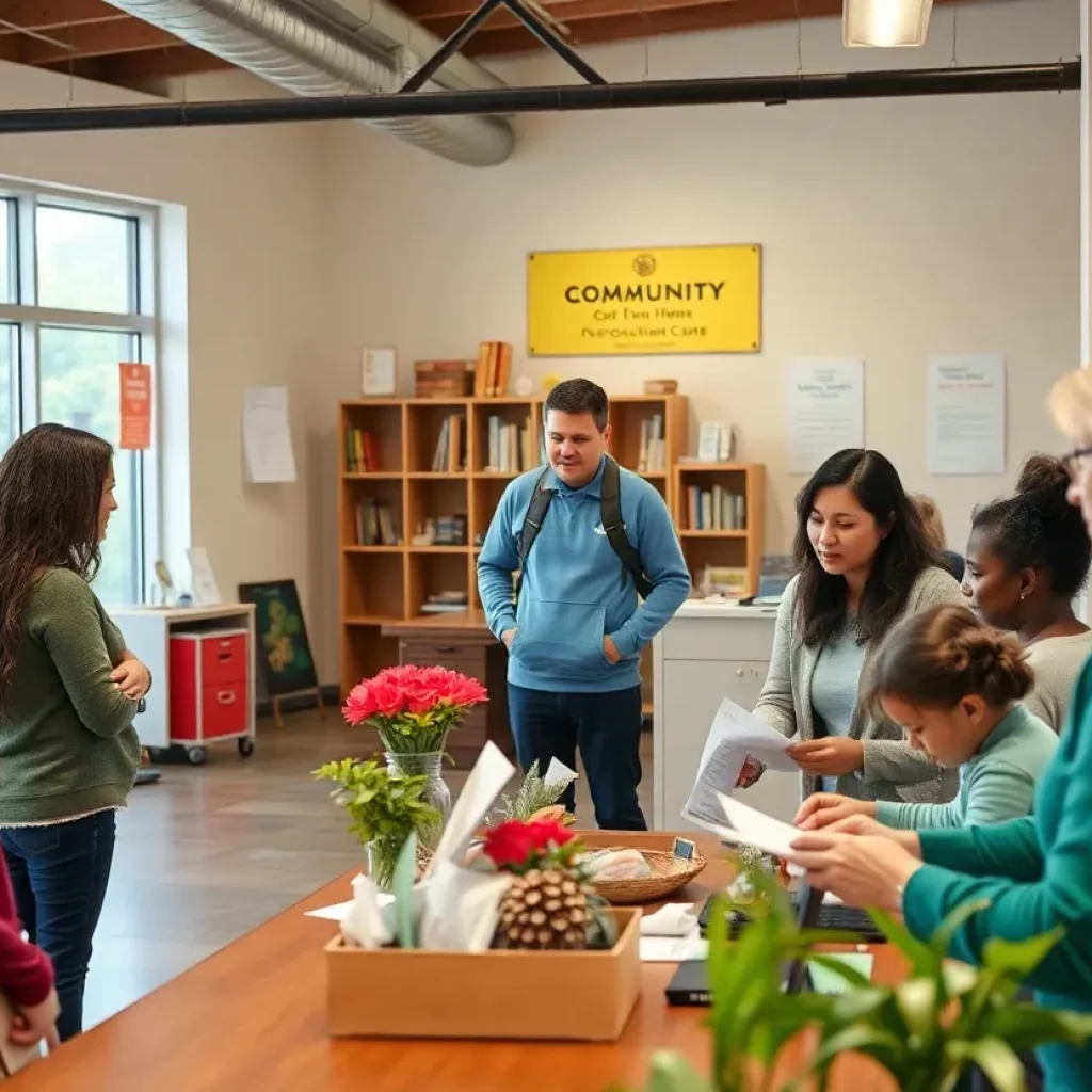 A welcoming community center providing support services