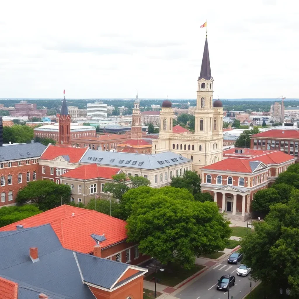 A view of Savannah, Georgia showcasing educational facilities.