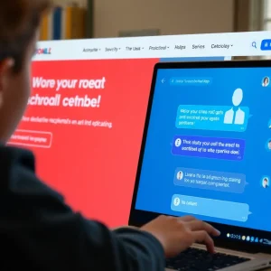 AI chatbot on Savannah-Chatham Schools website assisting users