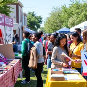 Local businesses showcasing their offerings at the Fall Savannah Browse event.