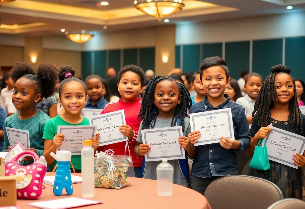 Community members celebrating at the Savannah Summer Bonanza awards banquet
