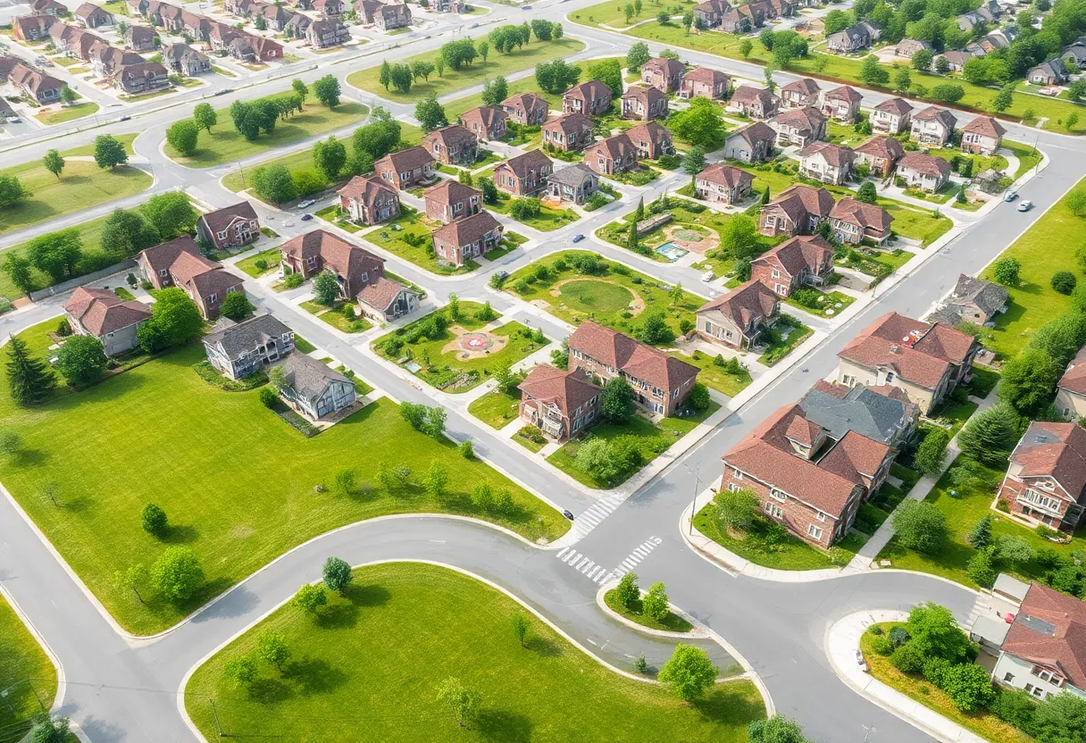 Conceptual layout of Savannah's residential development