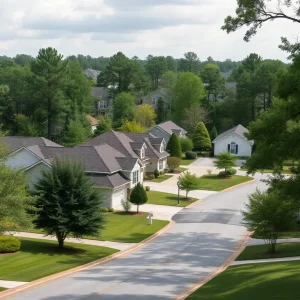 A scenic view of a Thomson neighborhood, representing community safety.