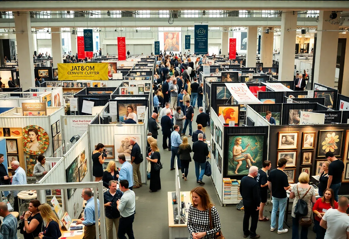 Diverse vendors at the Black Business Expo showcasing products and engaging with attendees.
