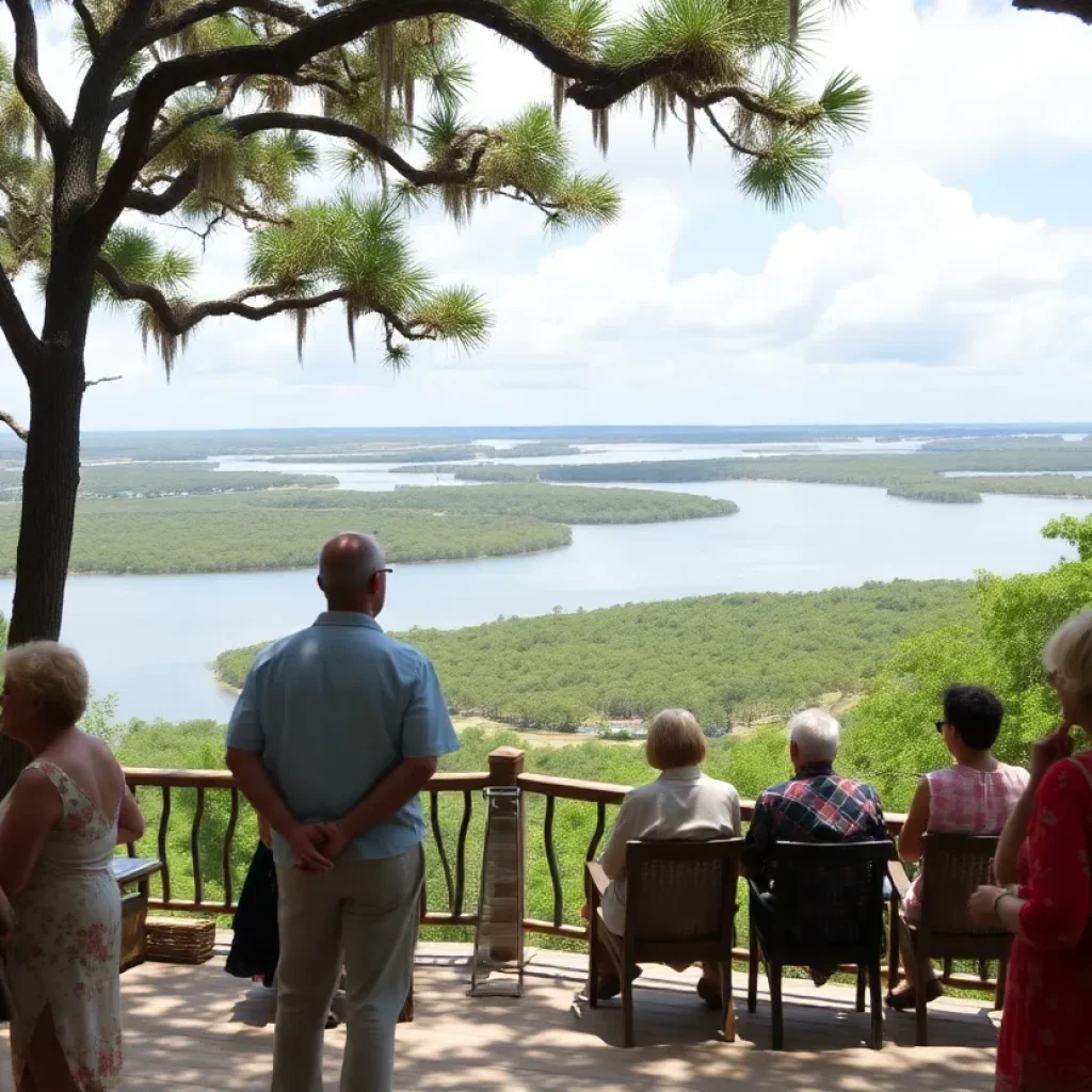 Residents engaging in a community discussion on Daufuskie Island.