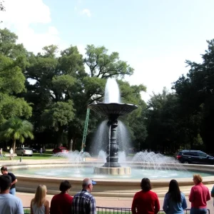 Sponsored Articles Reinstallation of the Forsyth Park fountain in Savannah