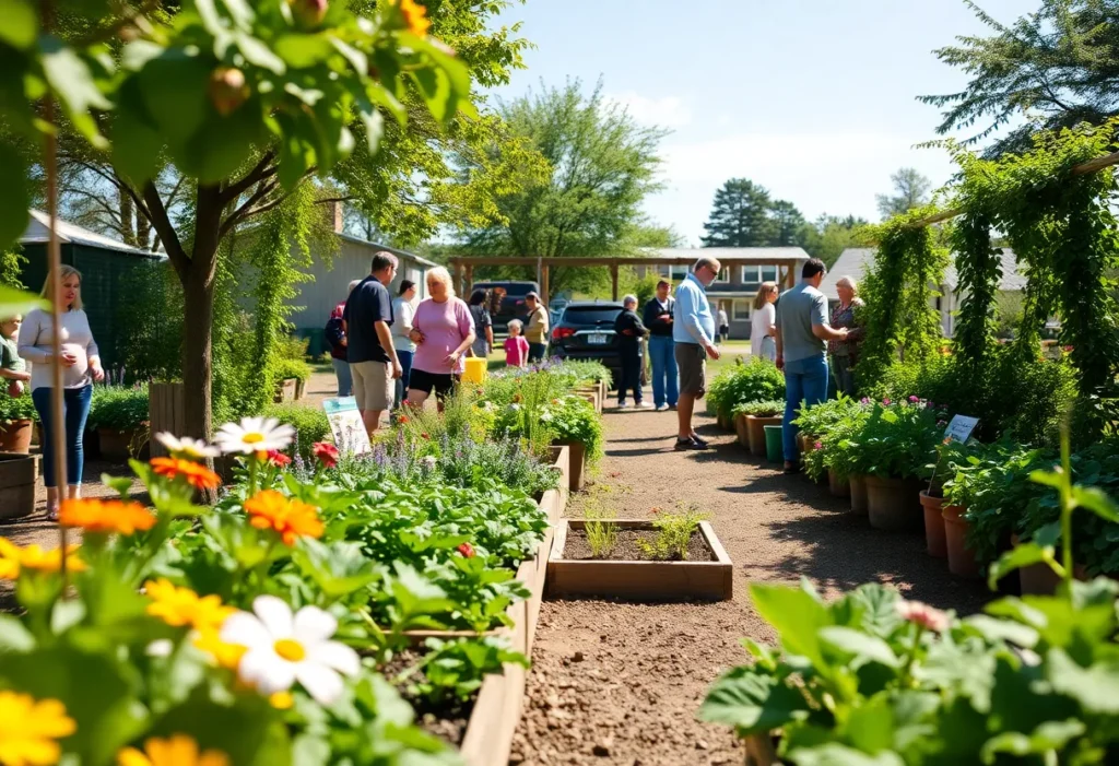 Community members engaging at a Garden Club event in Savannah