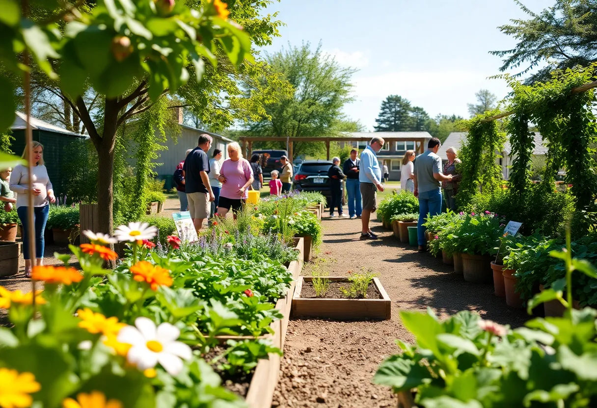 Community members engaging at a Garden Club event in Savannah