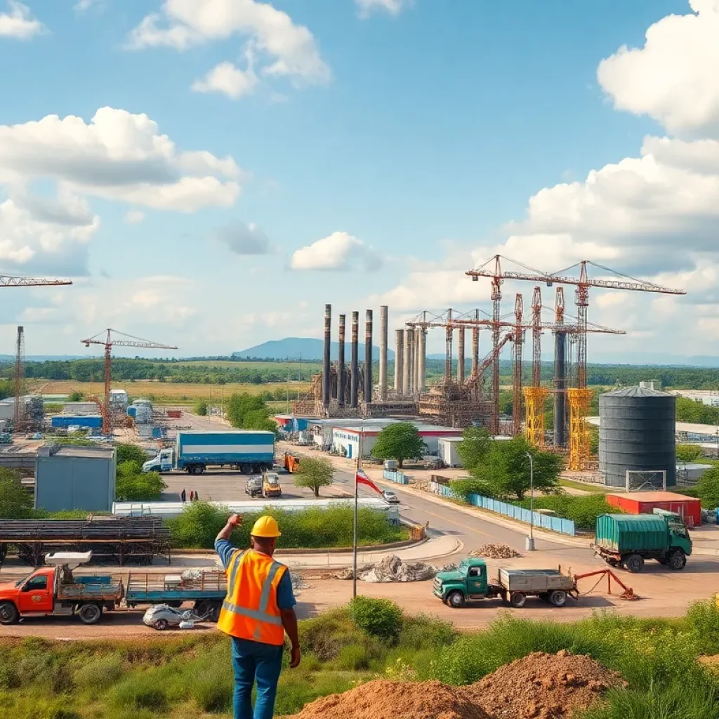 Facilities representing economic growth in Georgia