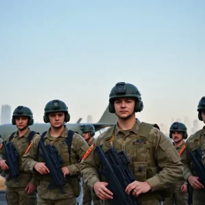 Georgia National Guard troops preparing for deployment