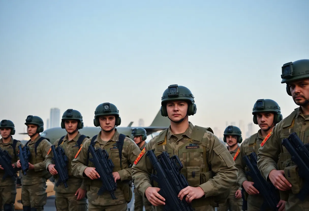 Georgia National Guard troops preparing for deployment