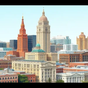 Illustration of Georgia's public buildings and redevelopment projects