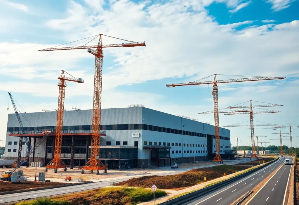 Construction of TS Conductor's new manufacturing facility in Hardeeville, SC