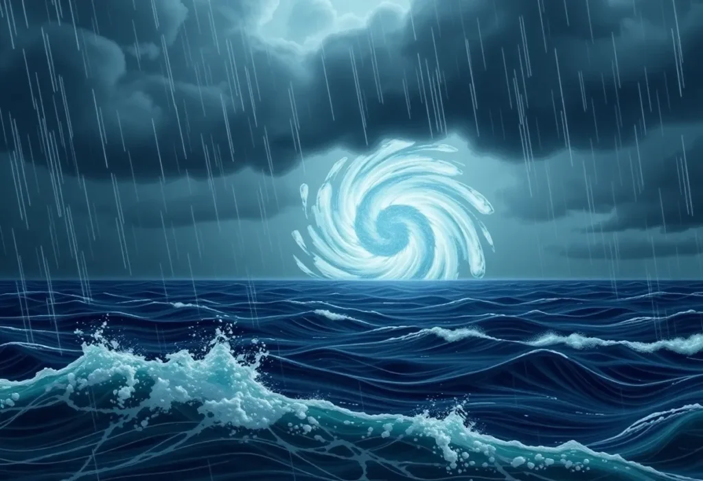 Hurricane Imelda approaching the southeastern coast