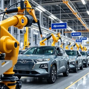 Hyundai electric vehicle manufacturing plant in Ellabell, Georgia