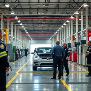 Federal agents conducting operation at Hyundai's manufacturing plant