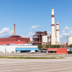 International Paper mill in Savannah, Georgia