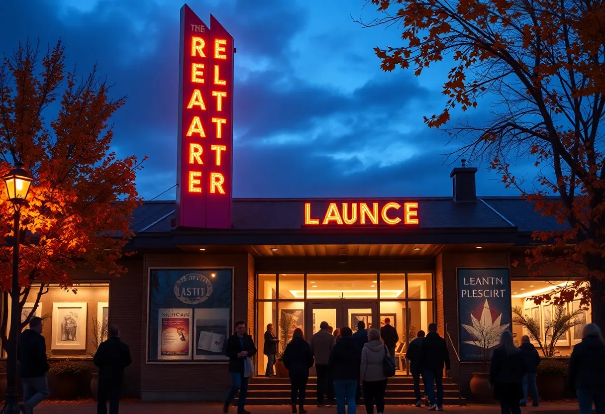 An image of the Otis S. Johnson Cultural Arts Center during the book launch event