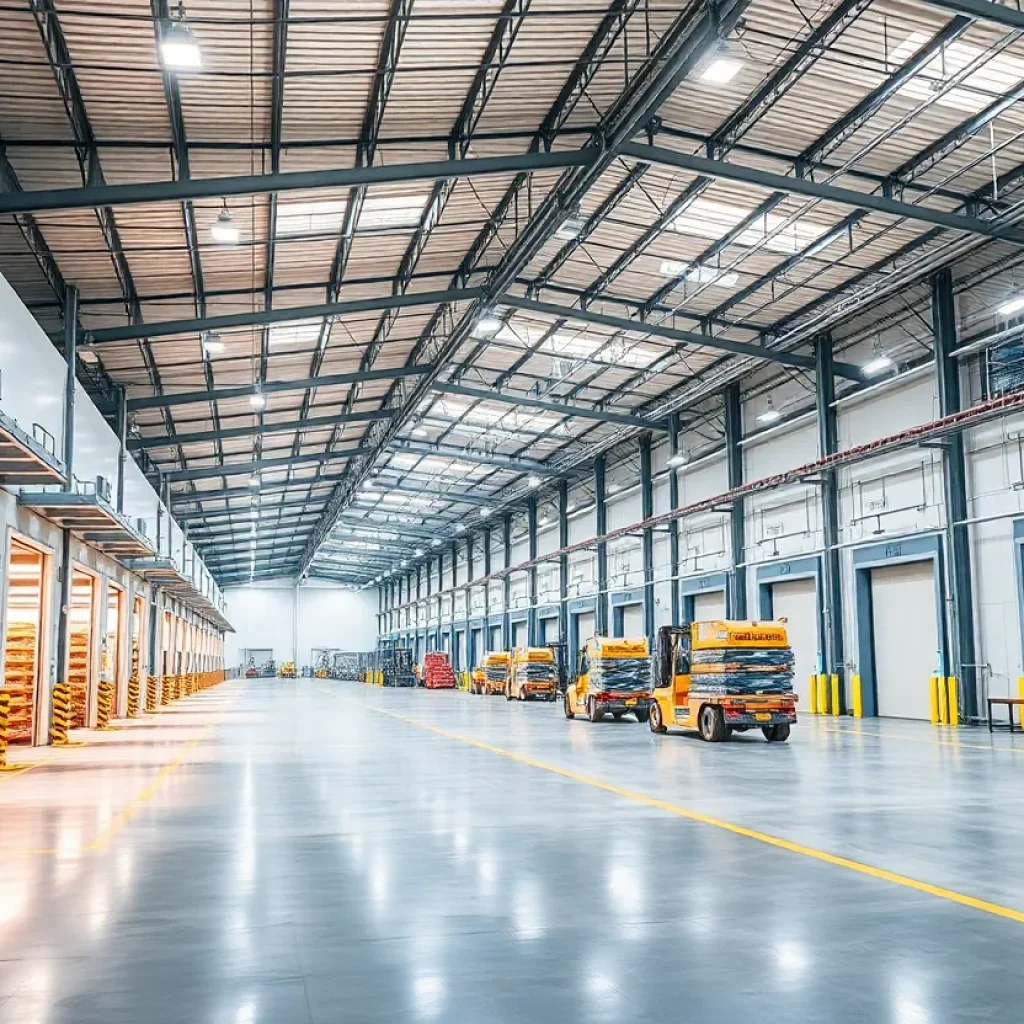 Rincon cold storage facility with loading docks.
