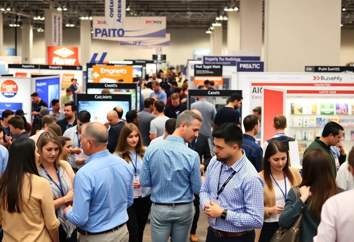 Visitors networking at the Savannah Business Expo