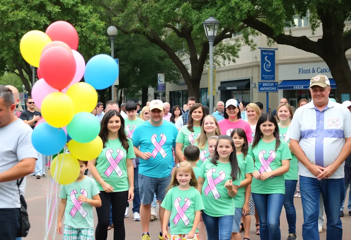 Community gathering in Savannah for Childhood Cancer Awareness Month