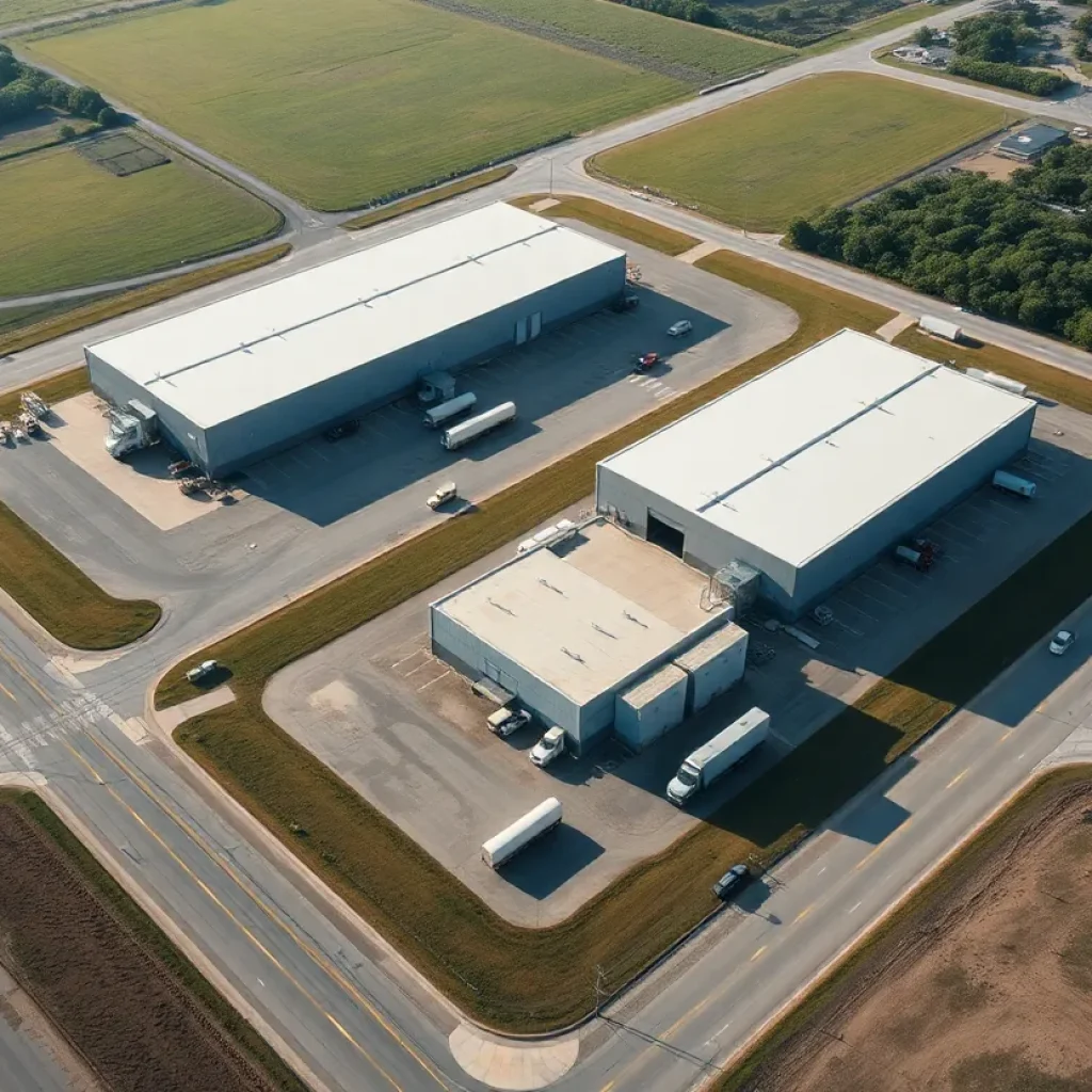 Aerial view of Savannah industrial site acquired by GTIS Partners