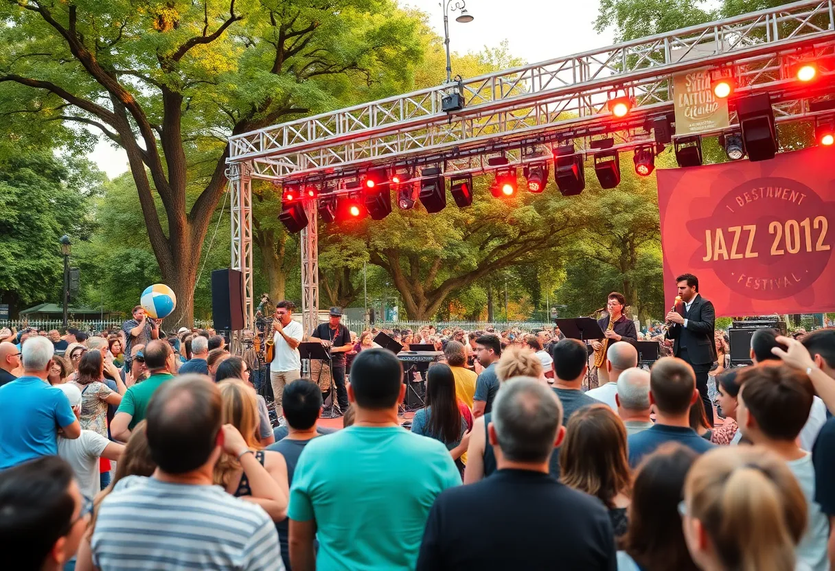 Musicians performing at the Savannah Jazz Festival