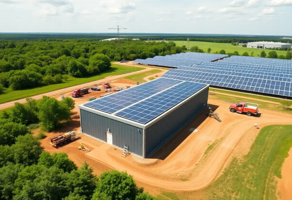 Construction of a battery energy storage system in Twiggs County