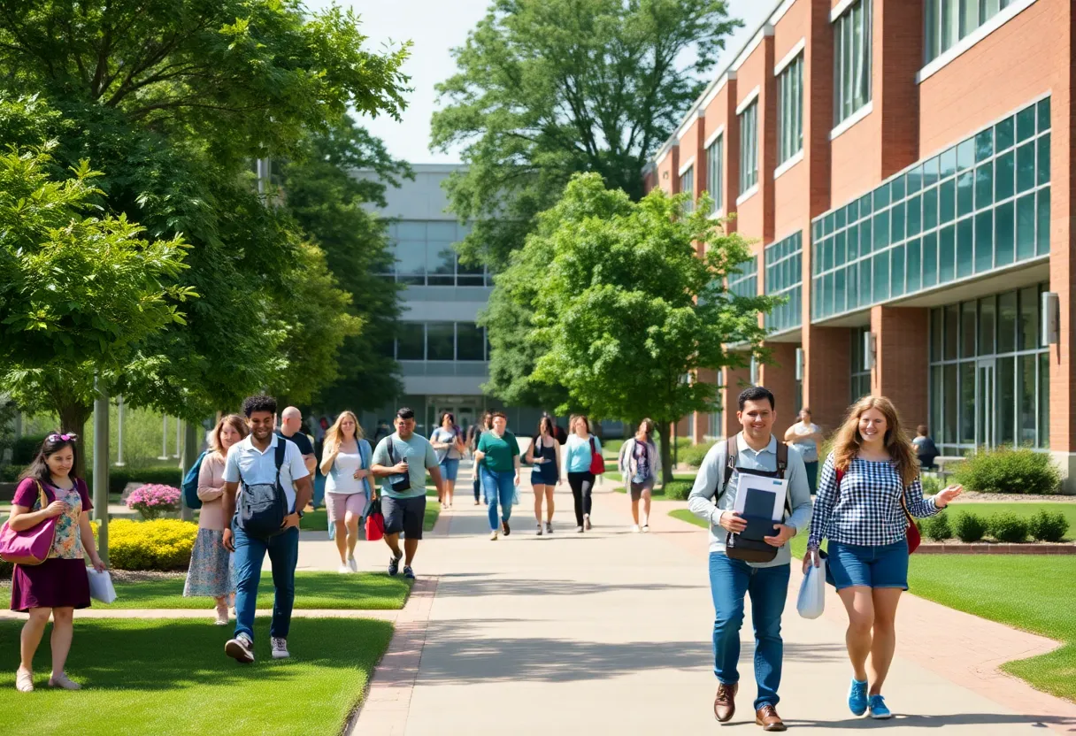 Students participating in educational activities at Savannah State University