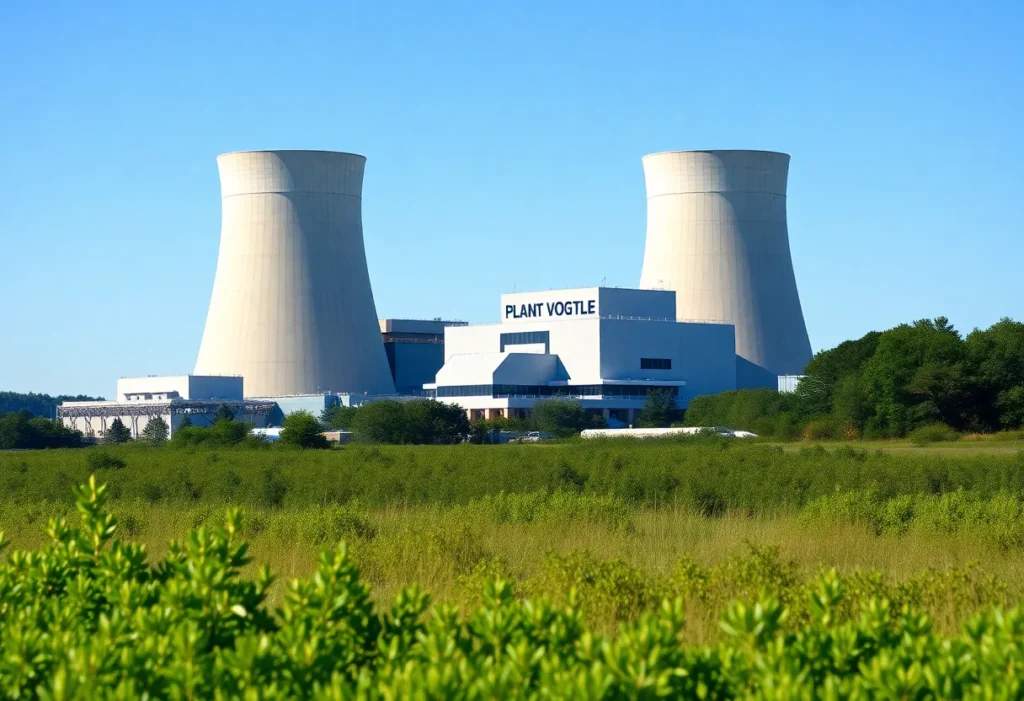 Plant Vogtle nuclear facility with new reactors