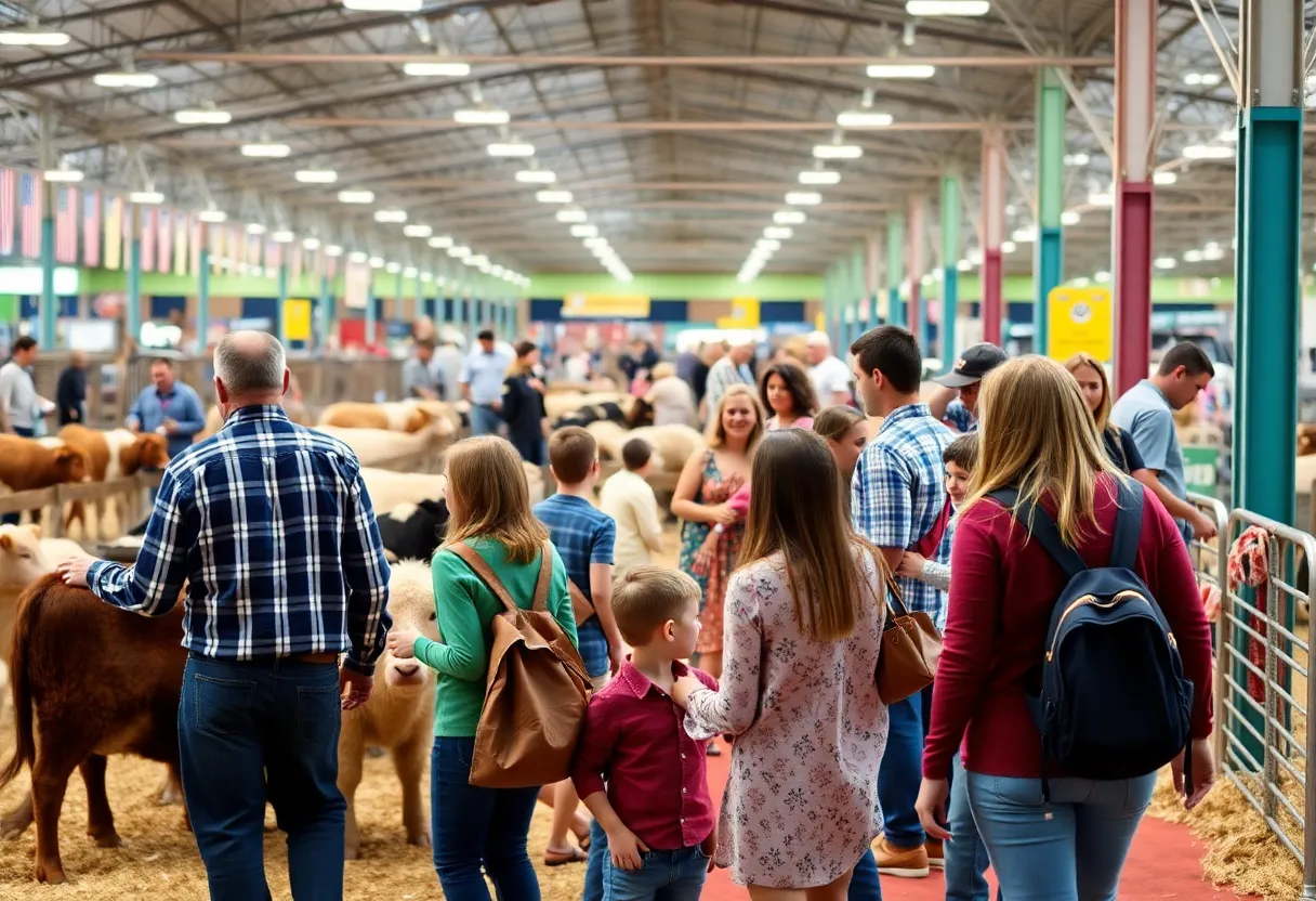 Visitors engaging in activities at the Sunbelt Ag Expo