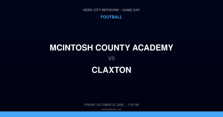 McIntosh County Academy 26, Claxton 24