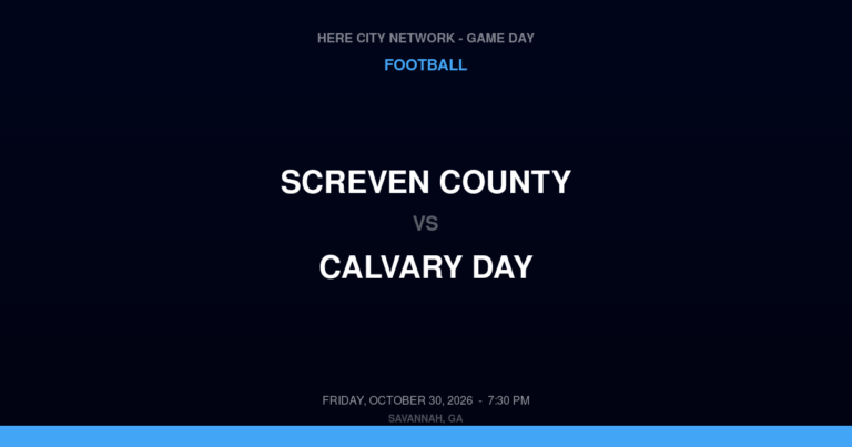 Screven County at Calvary Day